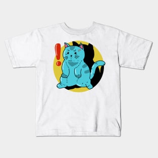 Angry Caught Cat Kids T-Shirt